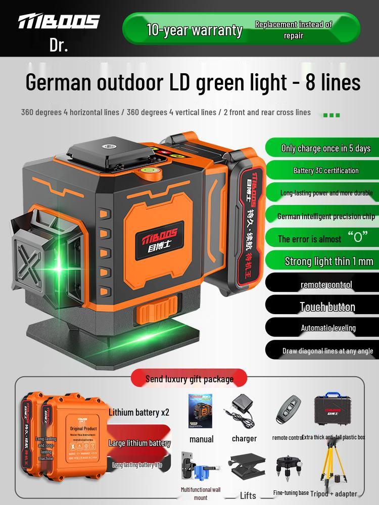 High-Precision Outdoor Infrared Automatic Laser Level