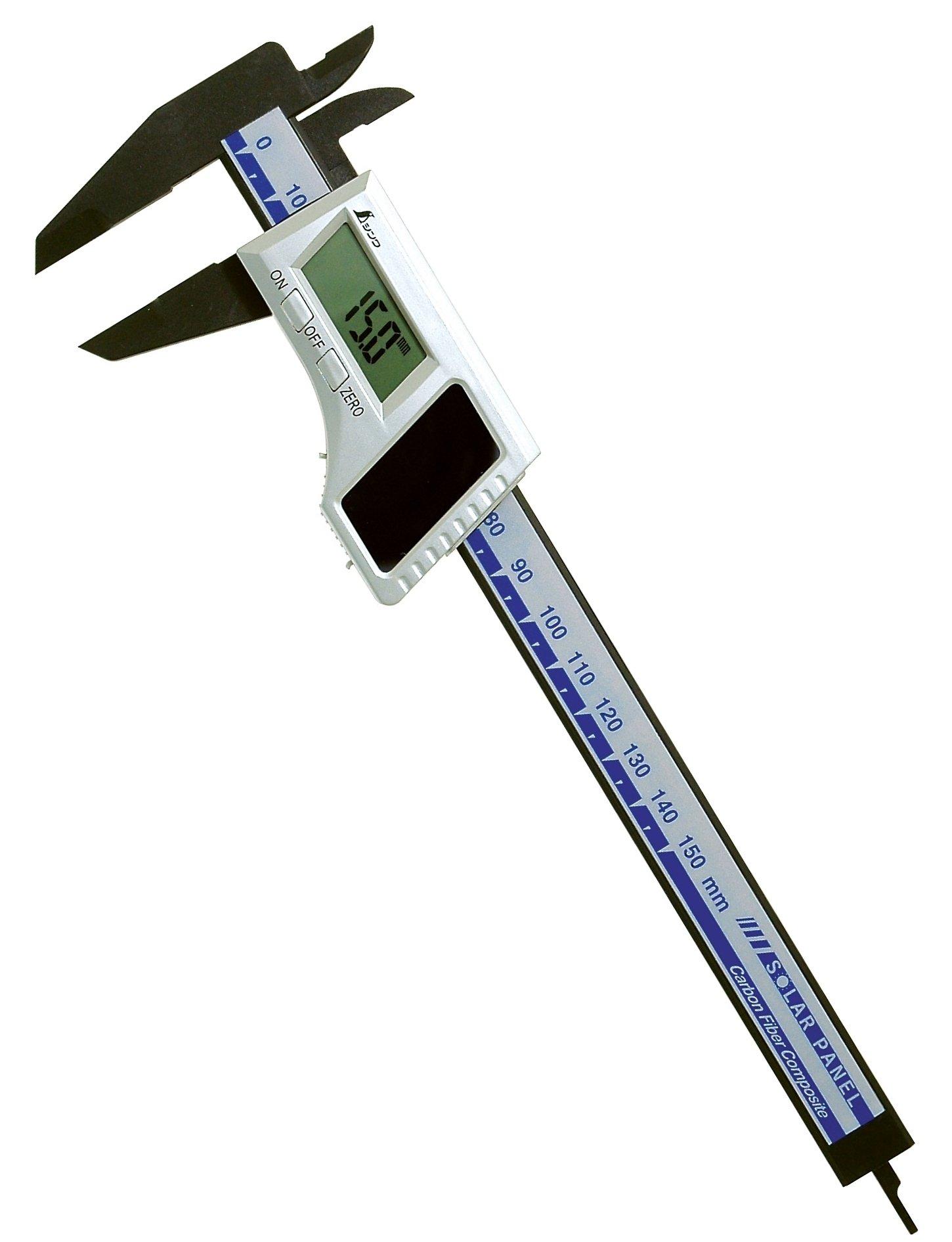 

Сонячна панель Shinwa Sokutei Digital Caliper з вуглецевого волокна 150 мм 19981