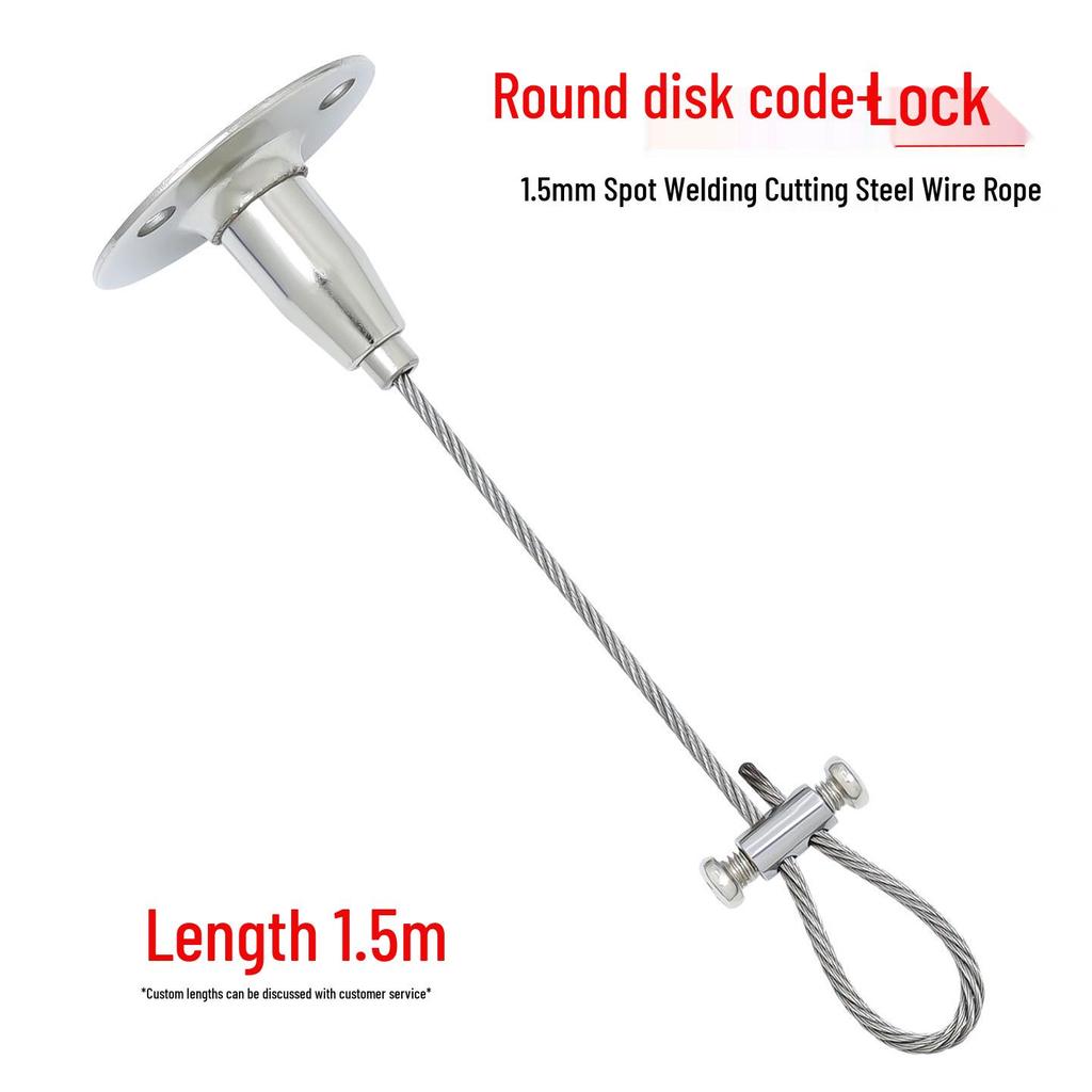 Acrylic Sign Suspension Kit with Adjustable Steel Wire and Self-Locking Buckle