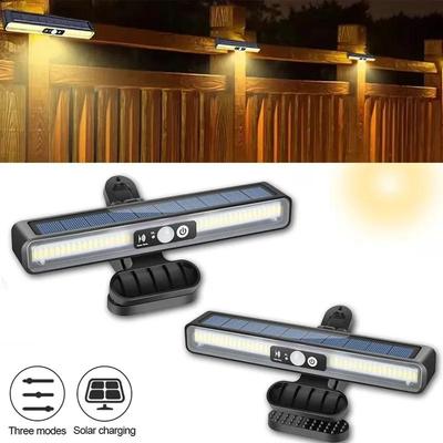 Krachtige clip-LED-wandlampen op zonne-energie, IP55 waterdicht, met bewegingssensor, geschikt voor buiten, straatverlichting, tuin, schutting, erf, camping en garage.