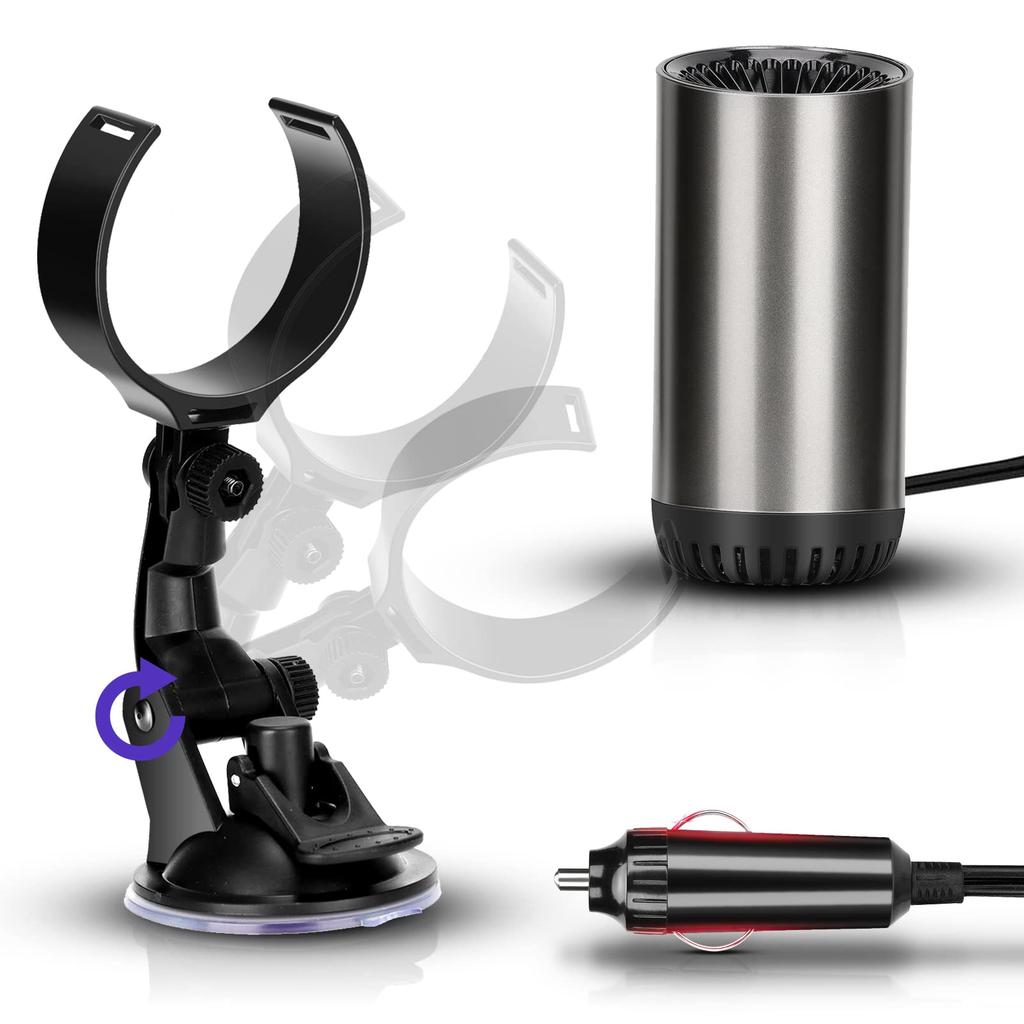 Fan Heater, Car Heater, High Speed Heater, 180° Rotation, Multi-Purpose, Glass Freeze Protection, Easy