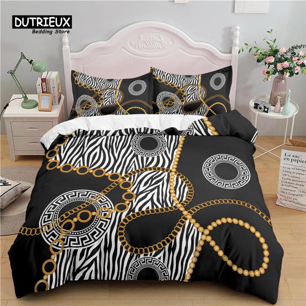 

Роскошный 3D-принт в стиле барокко для дома, комфортный комплект постельного белья с наволочками, размер Queen и King, размеры EU/US/AU/UK EU single(135x200cm)