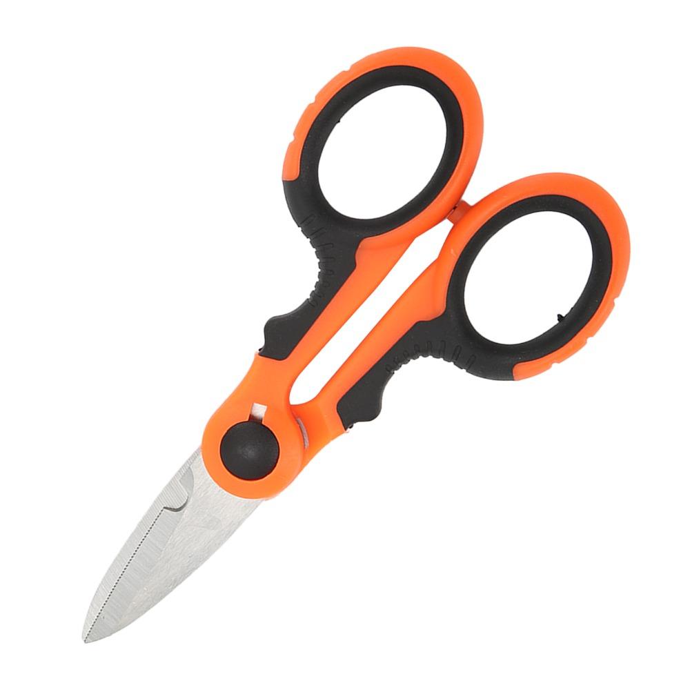 Stainless Steel Fishing Line Scissors Serrated Edge Anti Slip Handle Fishing Line Cutter Multi-Purpose Mini Fishing Scissors