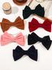 1PCS 6" Hand-made Velvet Hair Bows with diamonds Hair Accessories for Little Teen Toddler Girls Kids