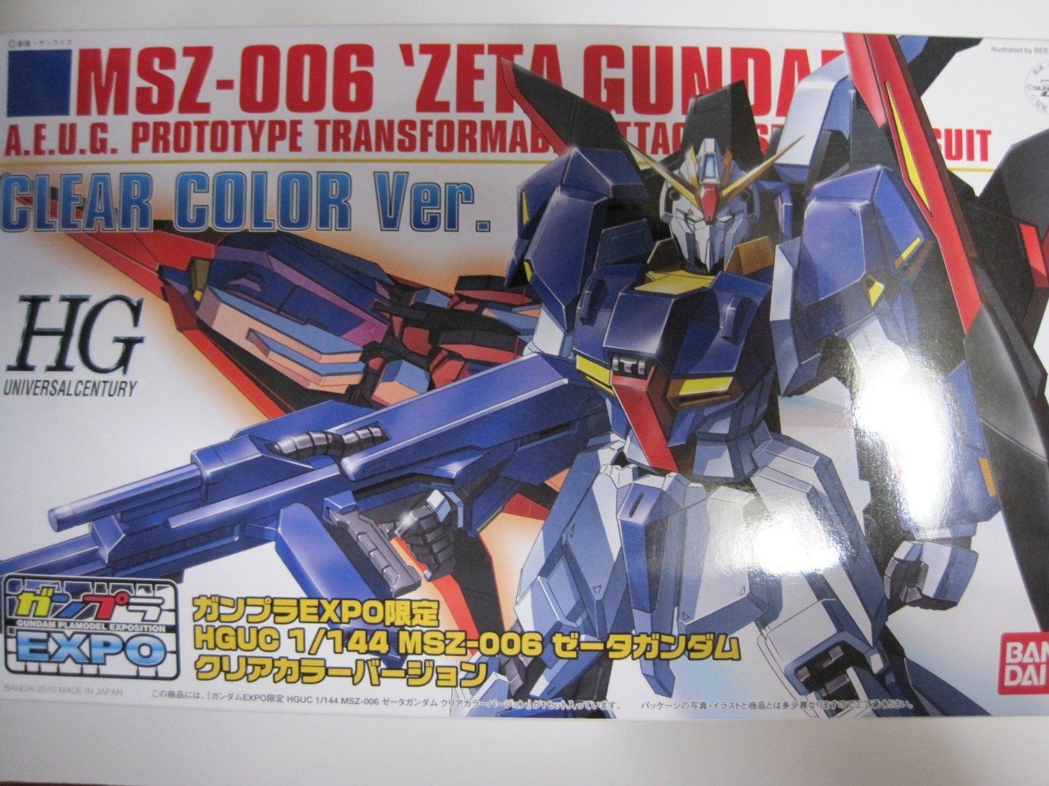 

Gunpla EXPO Лимитированный HGUC Zeta Gundam Версия Прозрачный цвет 1/144
