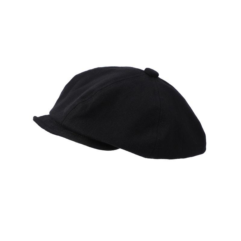 Cloud hat short brim duck tongue beret women's big head circumference forward hat showing face small newsboy hat painter hat