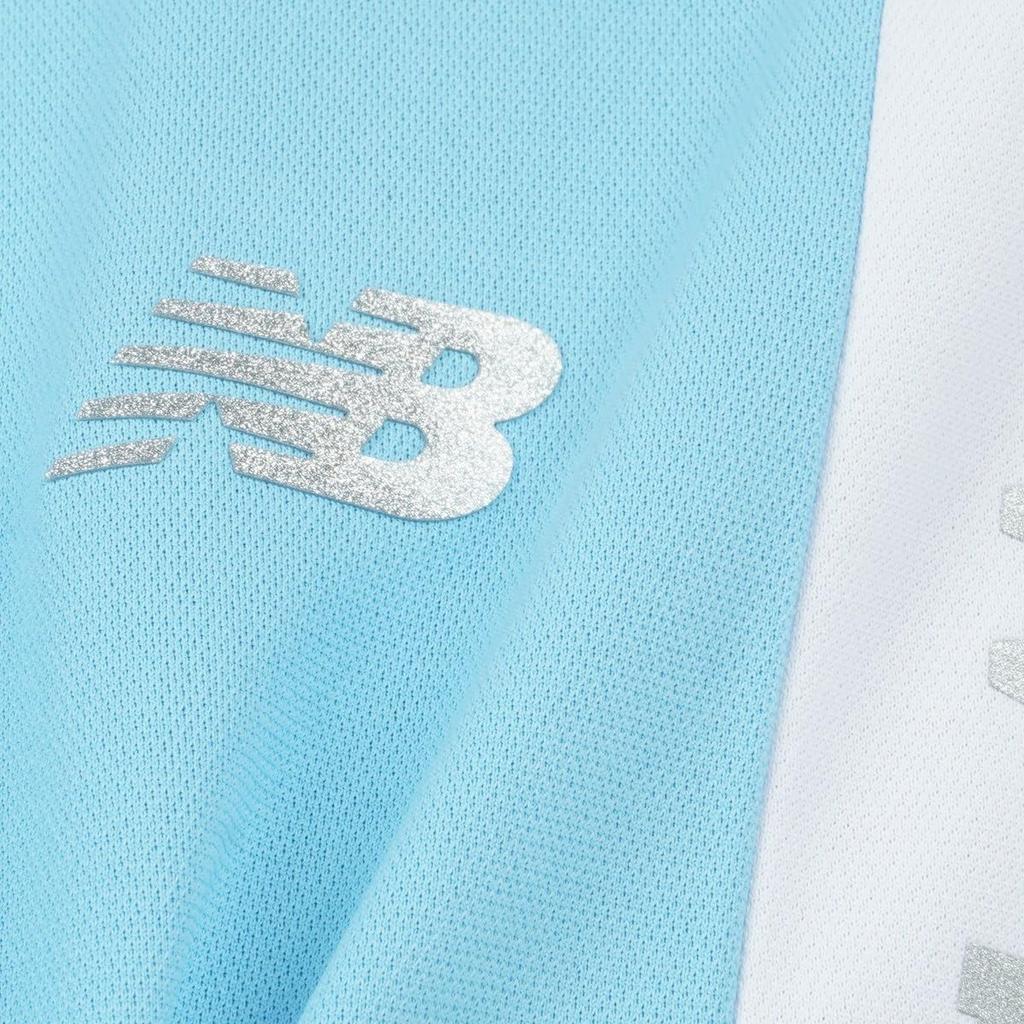 Golf Sweat Absorbent Quick Drying Sleeveless Polo Shirt UV 2 [New Balance] Women's (Oversized, Protection, Stretch) / 012-4160502 110_Blue [L]