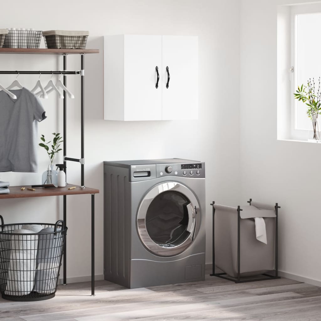 Wall Mounted Cabinet White 60 X 31 X 60 Cm Engineered Wood