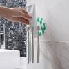 Bathroom Toothbrush Holder Strong Suction Toothpaste Storage Rack Tooth Brush Case Dispenser Organizer