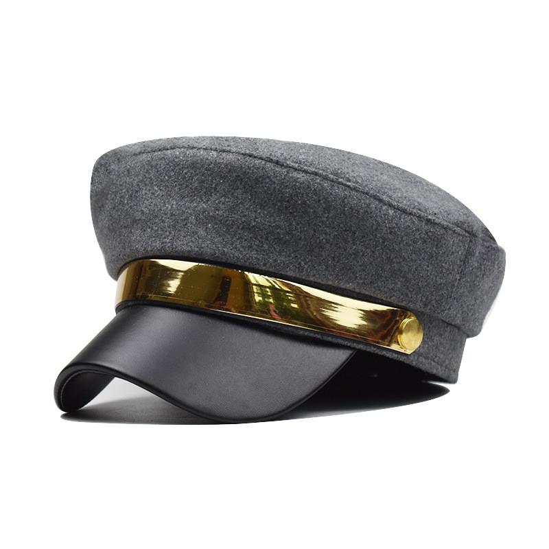 Female Beret Cap For Fall Winter Cotton Material With Short Visor And Sun Protection For Outdoor Activities