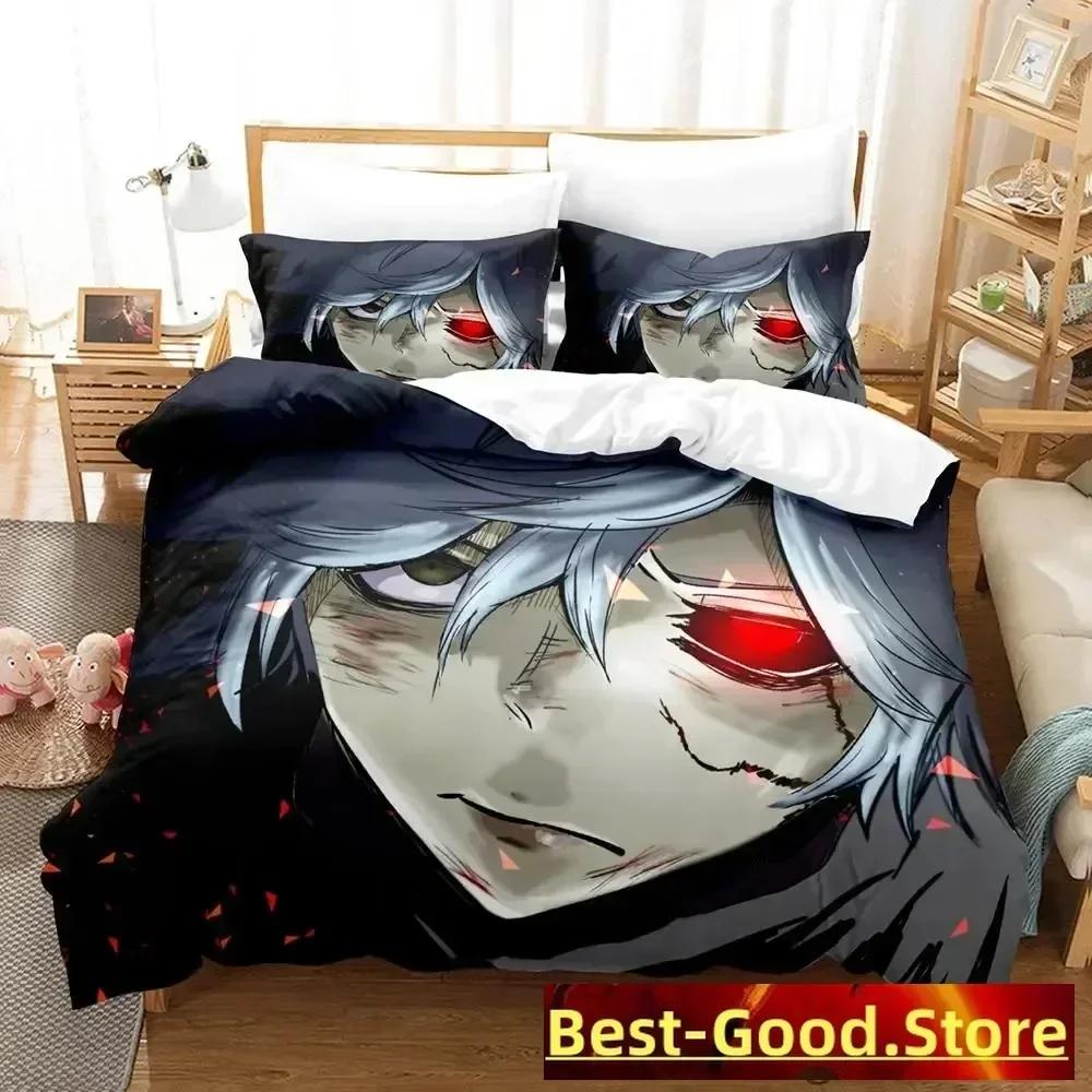 Cool Hell's Paradise Bedding Set Duvet Cover Sheet Printed Bed Set Pillowcase Bed Full Queen King Size Comforter Bedroom