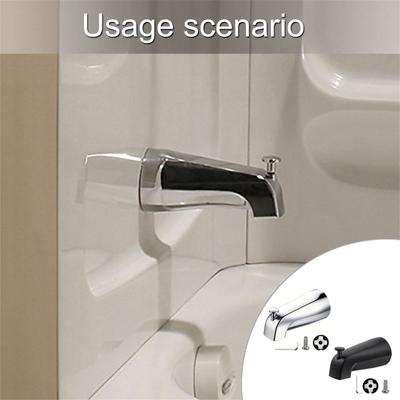 Fashion Tub Spout Easy Installation Bathtub Faucet Shower Diverter Tub Spout Aluminum Alloy Texture for Quick Install