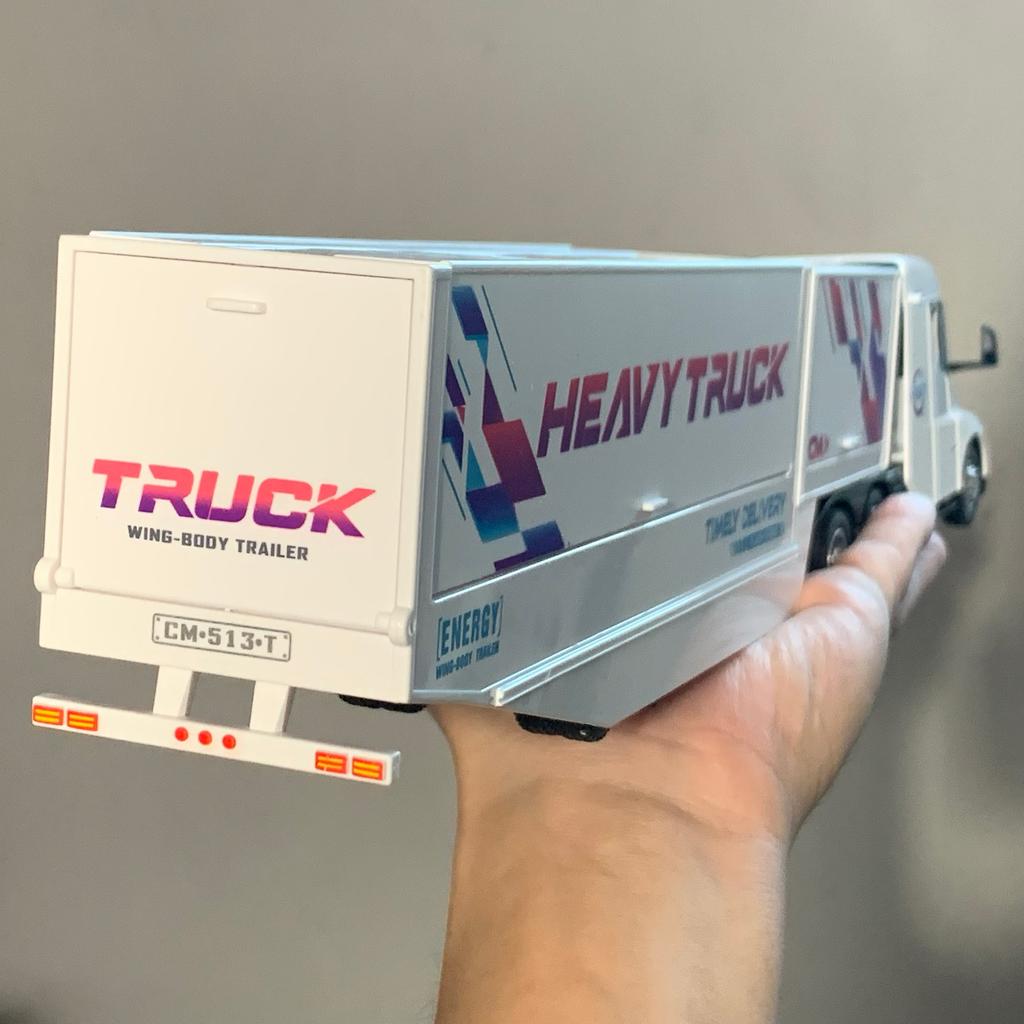 1/32 Tesla Semi Container Truck Transport Vehicle Truck High Simulation Metal Vehicle Model Excellent Home Desktop Trendy Ornament Boy