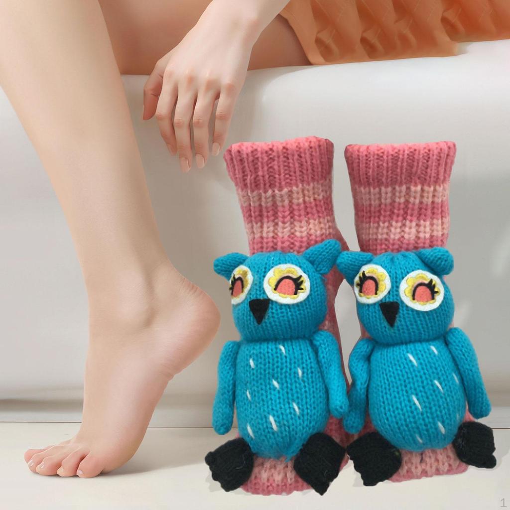 Animal Socks Christmas Gifts Casual Soft Thick Mid Tube for Living Room