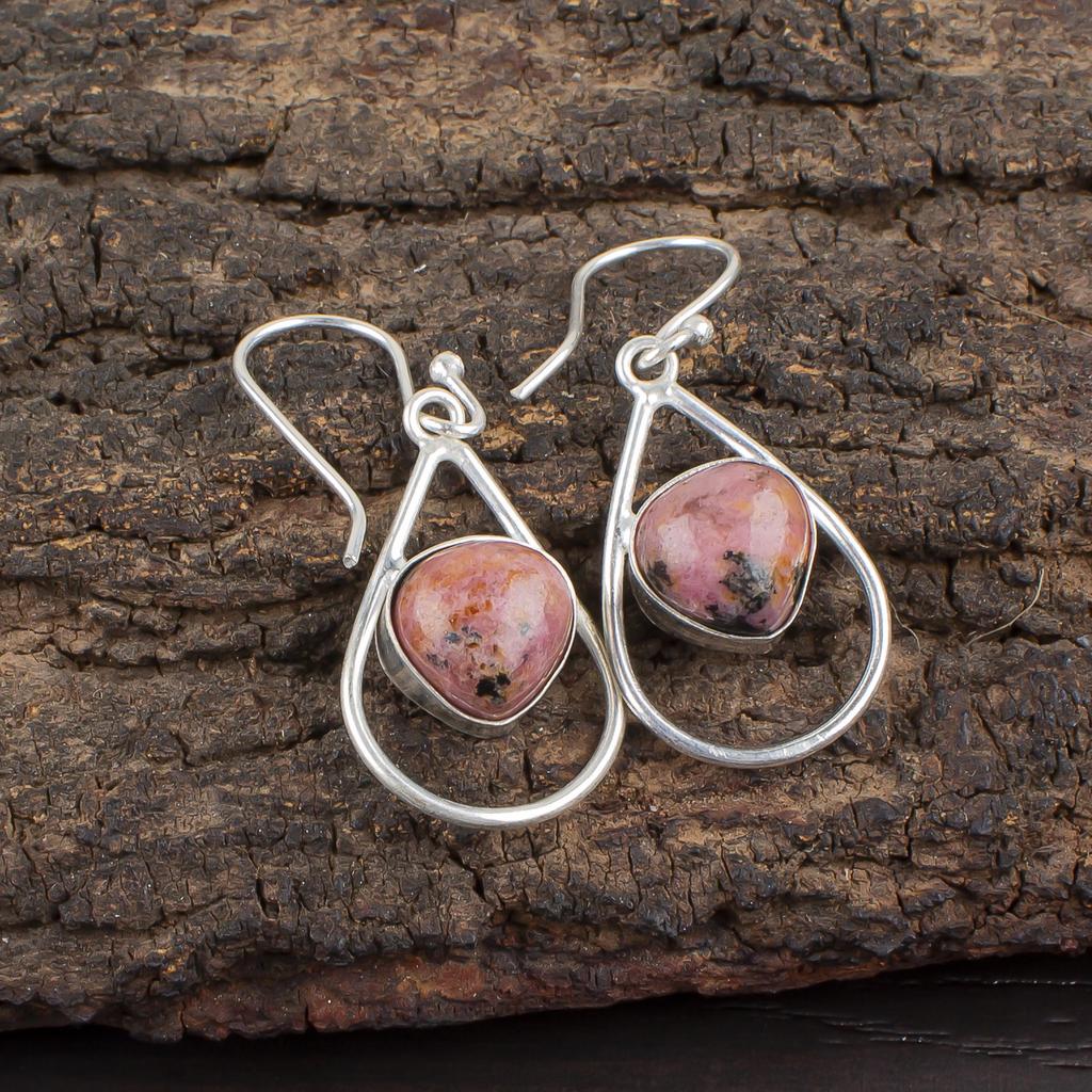 Ethiopian Opal Copper Gemstone Jewelry, 925 Solid Sterling Silver Earrings, Handmade Silver Gorgeous For Wedding Gift