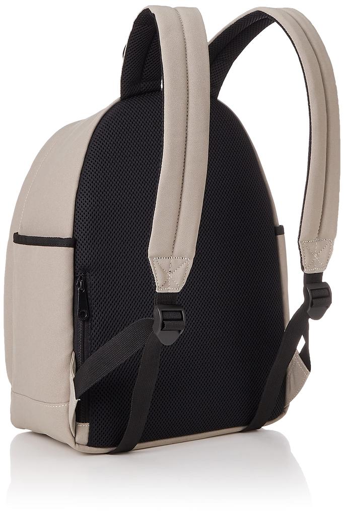 Kangol Leather Tag Daypack Backpack with Inner Bag, Beige, Free Size