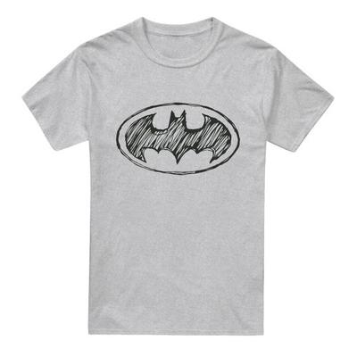 Batman Mens Scribble Logo T-Shirt