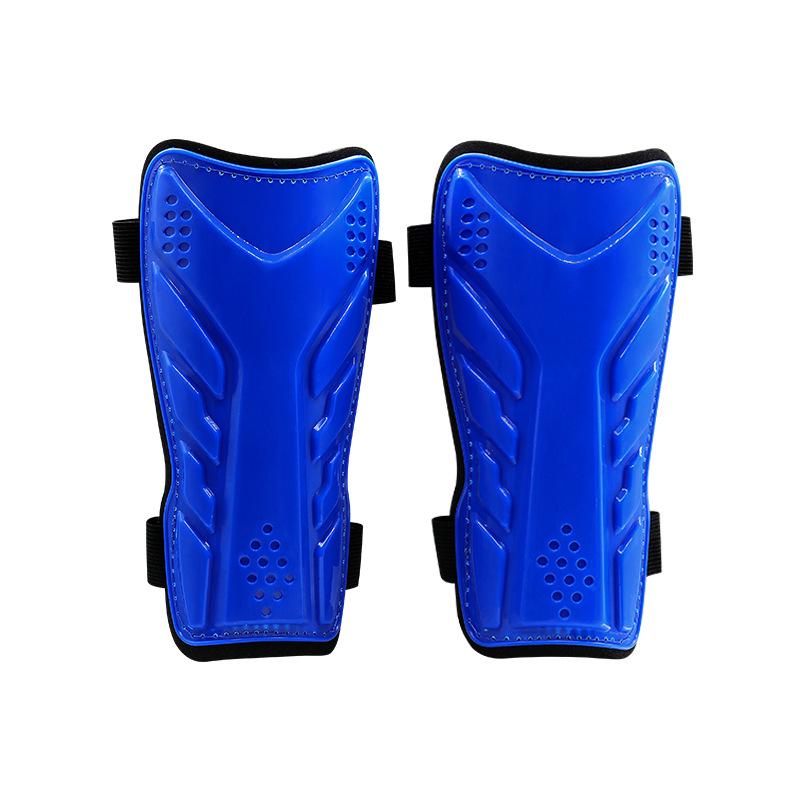 Pro Football Shin Guards with Double Straps & EVA Padding - Anti-Collision Velcro Design