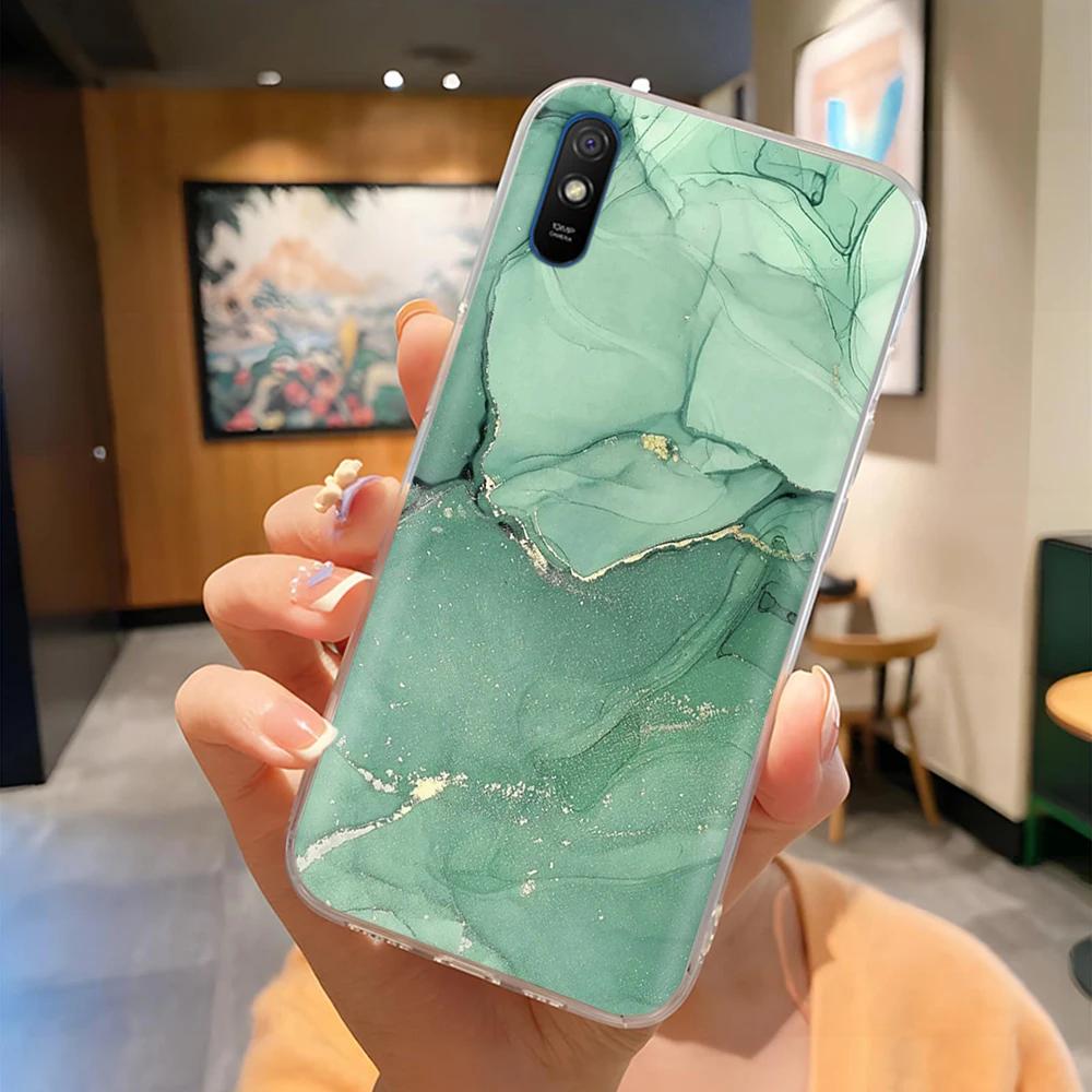 For Redmi 9A Case Cute Housing For Redmi 9AT Phone Case Lovely Cartoon Soft TPU Transparent Silicone Bumper For Xiaomi Redmi 9A