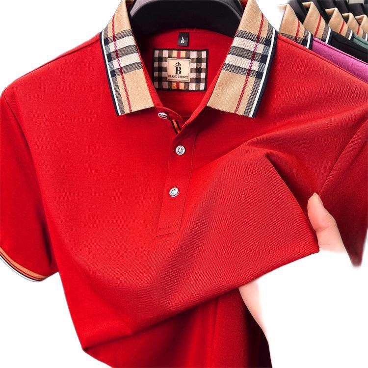 Zomer Polo Shirt met Korte Mouwen voor Heren - Volwassen, Veelzijdige Business Casual Kleding
