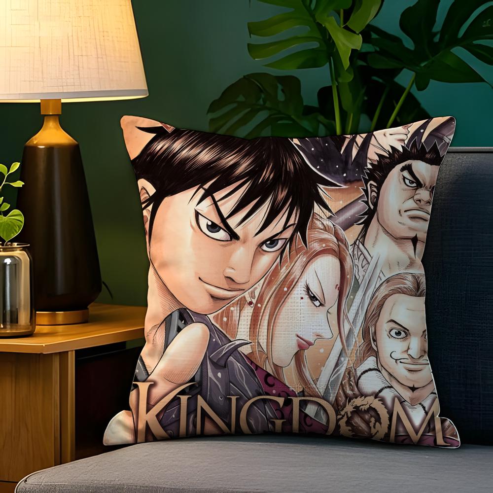 Comic Cartoon Kingdom K-Kingudamu 2 Pillow Case Natural Linen Pillow Case Double-Sided Decor Sofa Pillowcase Home Decor