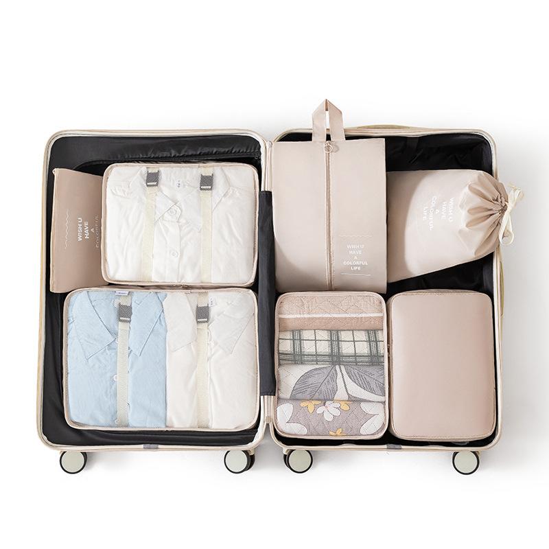 7Pcs Travel Essential Storage Bag Set,Beach Vacation Essentials Accessories,Suitcase Organizer Bags for Luggage