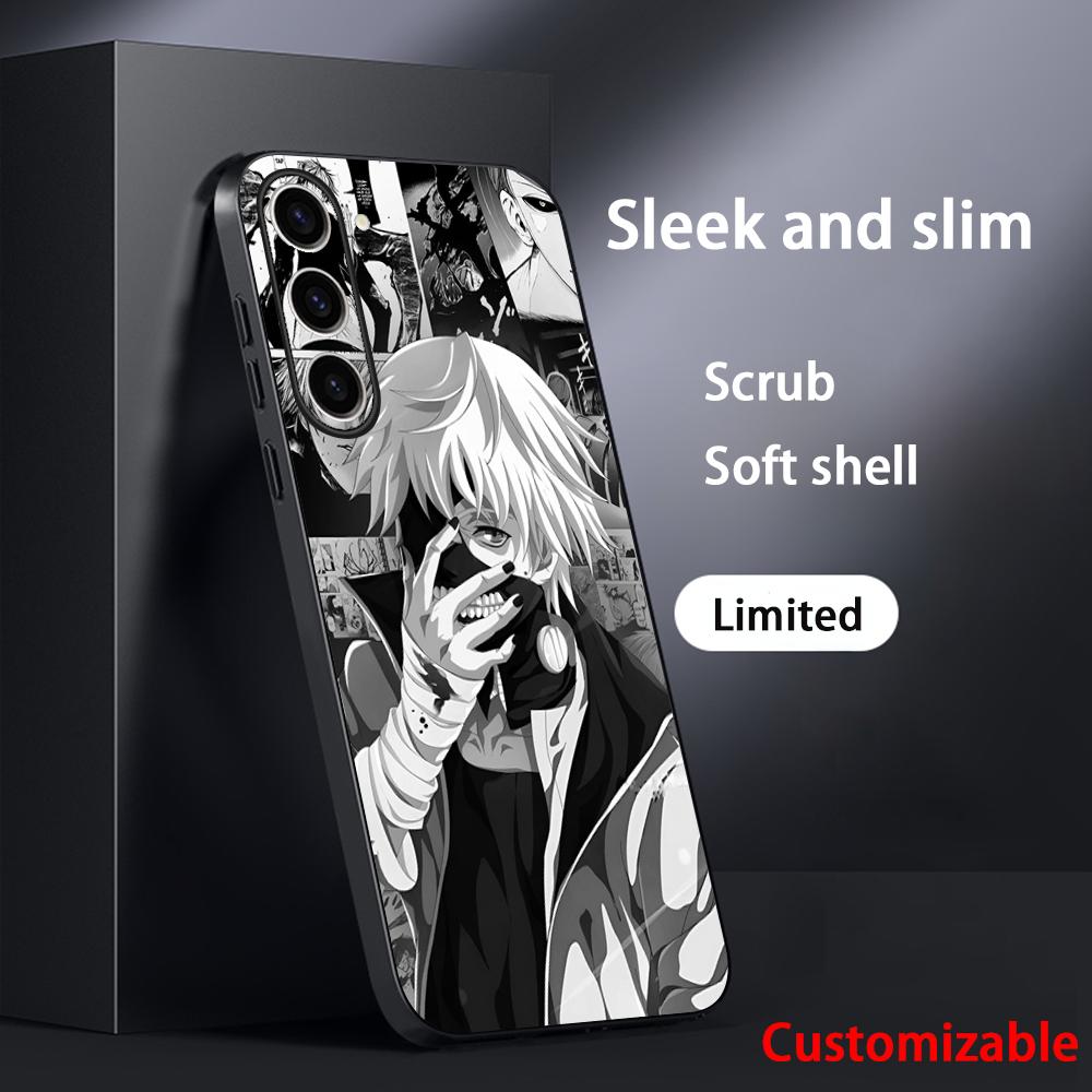 Tokyo Ghoul Tausendfüßler Japan Kunst Handyhülle Für Samsung Galaxy S25 S24 S23 S22 S21 S20 Plus Ultra Note20 Weich Schwarz