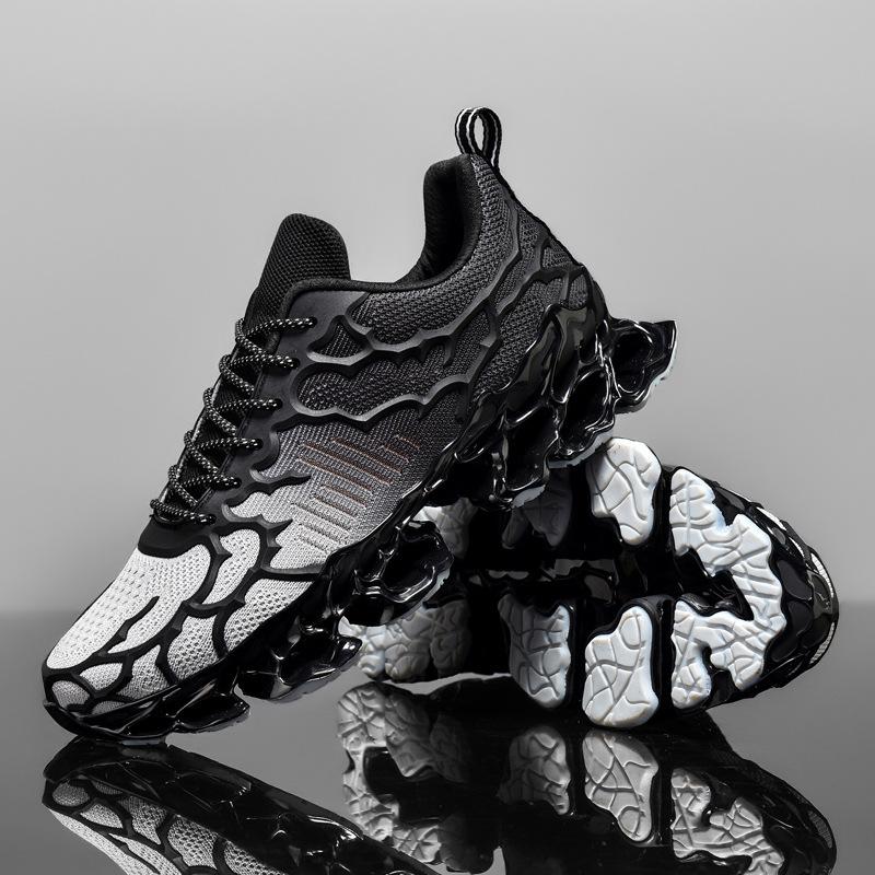 

Модные мужские кроссовки, мужская повседневная обувь, дышащая обувь для бега, мужская теннисная обувь класса люкс, модные мокасины, кроссовки для мужчин 46 чёрный