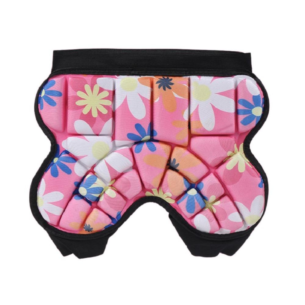 

Защитные лыжные штаны от падений для ягодиц, защита бедер для роликовых коньков, защитное снаряжение для занятий спортом на открытом воздухе розовый