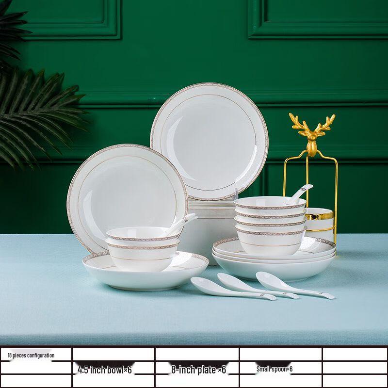 European Light Luxury Ceramic Dinnerware Set