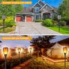 96 LED Solar Flame Torch: Outdoor Wall, Lawn, and Courtyard Atmosphere Lamp