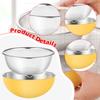 Colander Stainless Steel Mixing Bowl Food Strainer Basket Draining Rinser with Smooth Touch Suitable