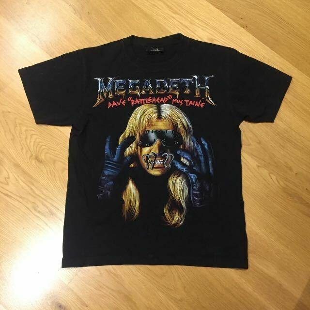 Megadeth Дэйв Rattlehead Мастейн Черная Унисекс Все Размеры Футболка D2076 S разноцветный