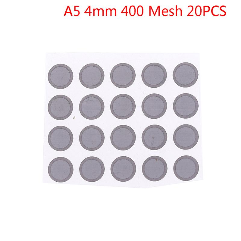 

20 шт., тюнинговая бумага для наушников «сделай сам», демпфирующая передняя оболочка, фильтрующая сетка, увеличение низкого уровня 4mm 400 mesh