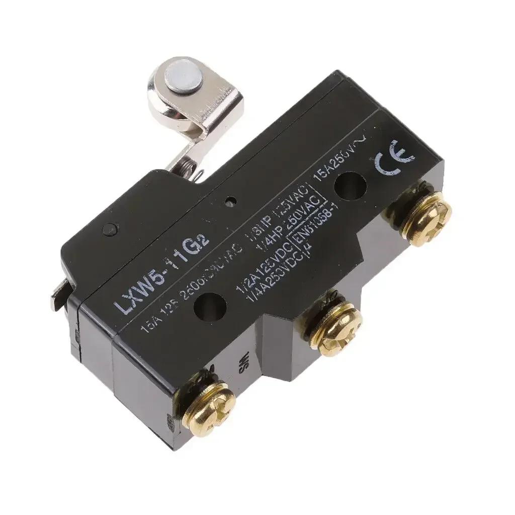 Interrupteur de fin de course pour LXW5-11G2 Levier à rouleau SPDT 1O1F Instantané Micro AC 250V/DC 220V Interrupteur de fin de course mécanique