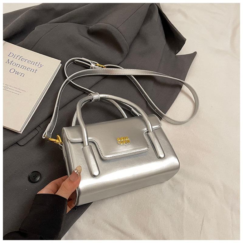 Hand carry simple high-end small square bag spring and summer new fashion shoulder bag trend casual messenger bag