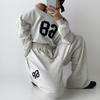 New Arrivals Open Run Women Off Shoulder Crop Sweatshirt And Loose Wide Pants