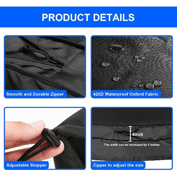 EV Charger Cover For Tesla Wall Connector Level 2, Charging Station Cover With Adjustable Zipper, Sun UV Snow Protections Bag For Most Electric