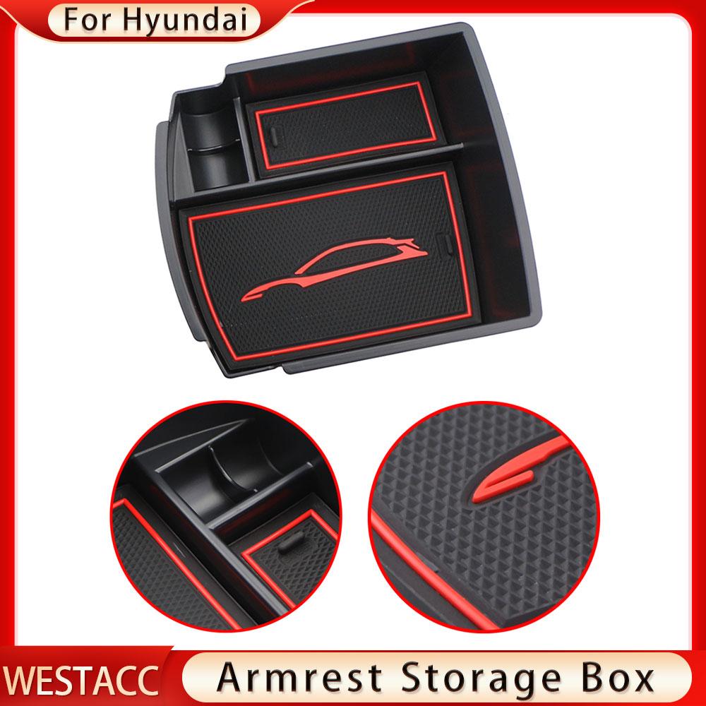 Auto-Mittelkonsolen-Armlehnen-Aufbewahrungsbox für Hyundai Kona Encino 2017- Armlehnen-Verstautabletts Container-Organizer
