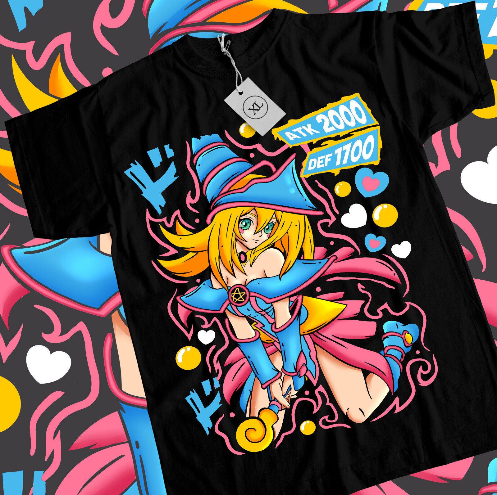 

Maga Oscura T-shirt Yu-Gi-Oh Chica Girl Anime Kawai Waifu Otaku Shirt All Size S белый