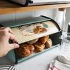 Retro Metall Brot Gebäck Kuchen Box Case Große Kapazität Reis Case Lebensmittelaufbewahrung Küchenaufbewahrungsbox Kochzubehör Heimdekoration