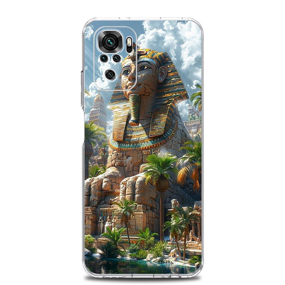 Phone Case For Xiaomi Redmi Note 15 14 13 12 4G 10 11 Pro Plus 5G 14C 13C 12C 10C Cover Ancient Egypt Egyptian God Pyramid