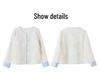 Women's Embroidered White Short Jacket - Spring/Summer 2025 Chinese Style Sun Protection