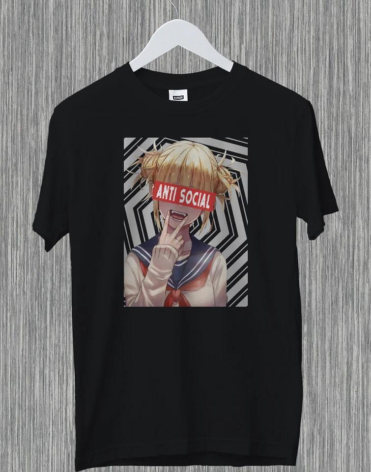 

Тога Химико Антисоциальная Моя геройская академия Аниме Манга Всемогущий Смешной Подарок Футболка S