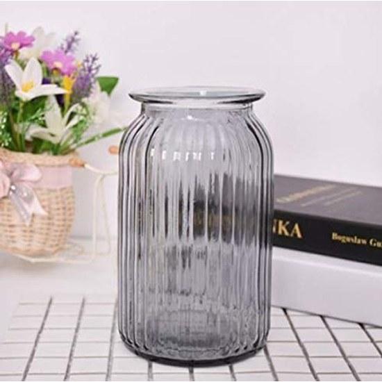 Glass vase clear flower large straight cylindrical transparent European style bottle Nordic stylish beautiful cement colorful
