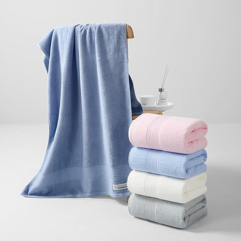 Grace Pure Cotton Bath Towel, Class A Thickened Absorbent Bath Towel, 100% Cotton Quick-Drying Adult Large Bath Towel, Unisex Sports Towel