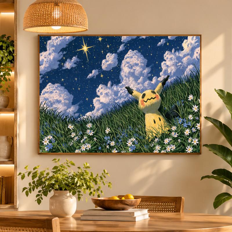5D Diamond Painting Mimikyu DIY Full Drill Diamond Art Kit Home Decoration