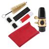 Saxophone Mouthpiece Kit Soprano Cleaning Set Brush Ligature Cork Grease for Maintenance