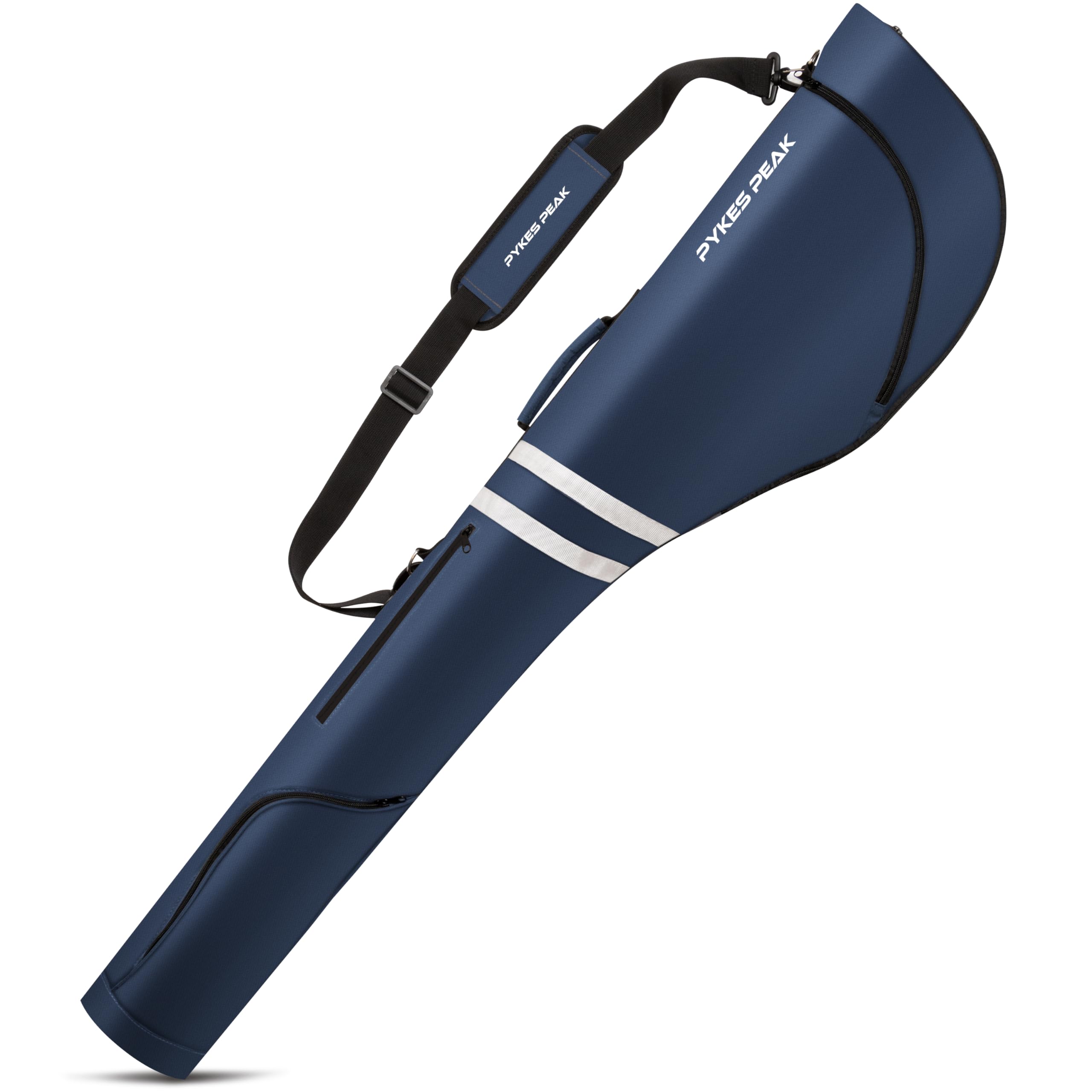 

PYKES PEAK Golf Club Case 10 For Compatible with 47 3 Pockets [Stores Clubs, Foldable, Compact] Practice, Inches, GCC-101 [Navy]