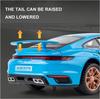 1:24 Scale 911 Turbos Metal Sports Car Alloy Model Car Diecast & Toy Car Simulation Sound and Light Collection Children's Gift